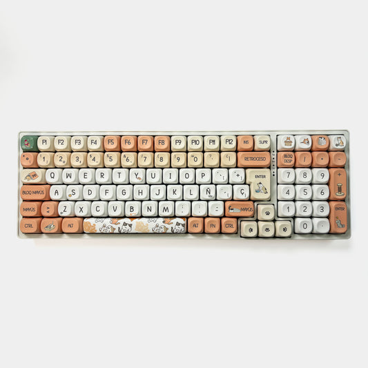 Teclas Ronroneador + Teclado Niemi 101 Blanco