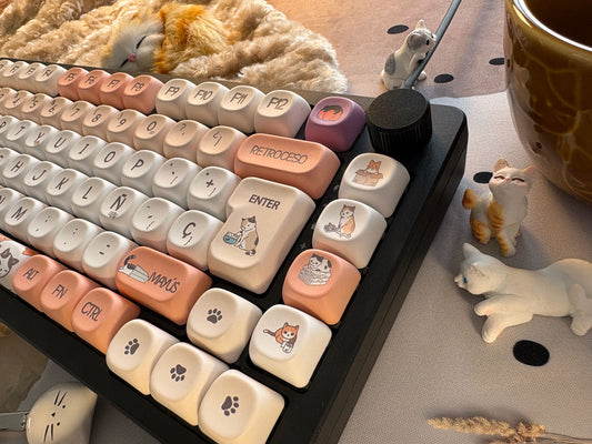 Teclas Ronroneador + Nyby83 Negro