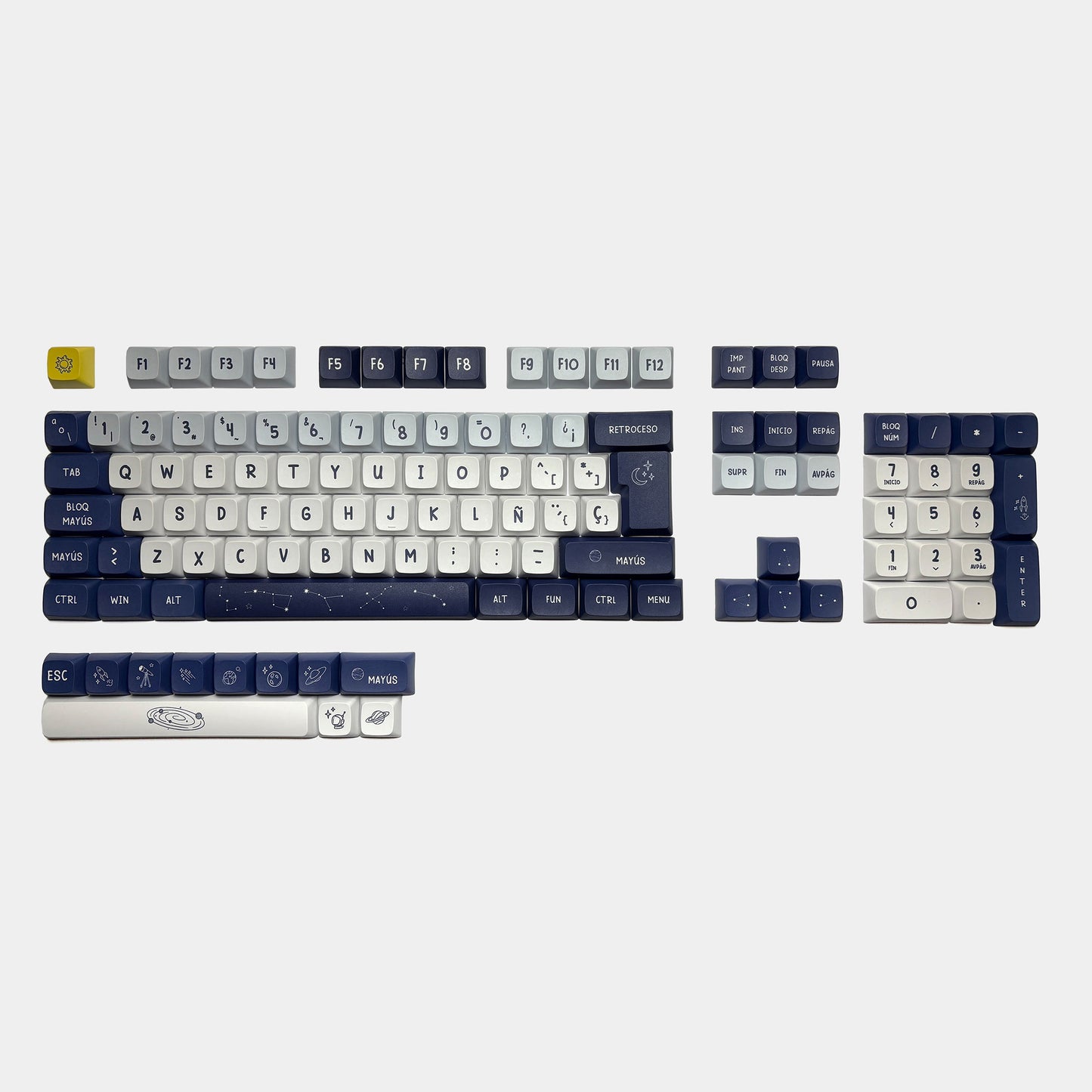 Teclas Cosmos + Nyby83 Blanco