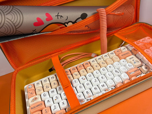 Funda crema - naranja