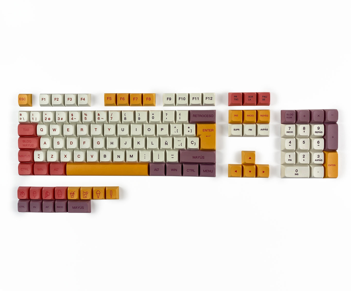 Teclas Gelato + Teclado Niemi 101 Blanco