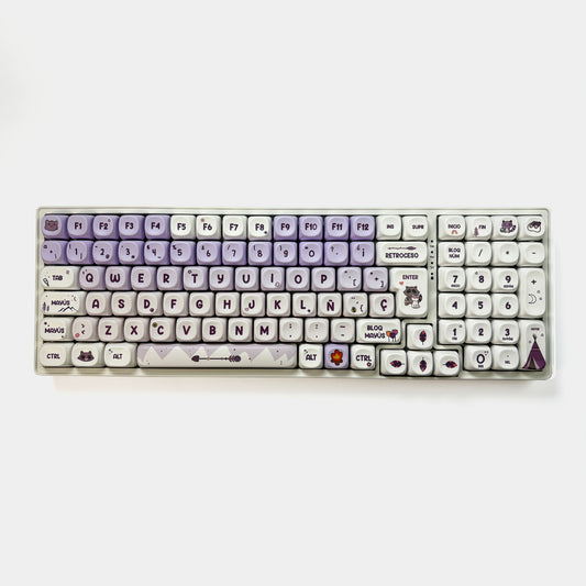 Teclas Campamento Kawaii + Teclado Niemi 101 Blanco