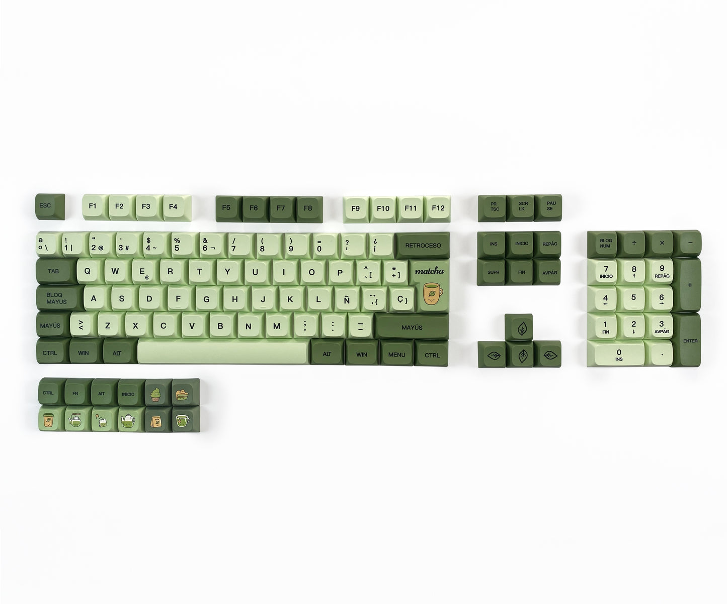 Teclas Matcha + Teclado Niemi 101 Blanco