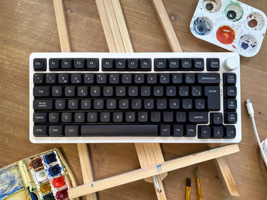 Teclas Lienzo Negro + Nyby83 Blanco