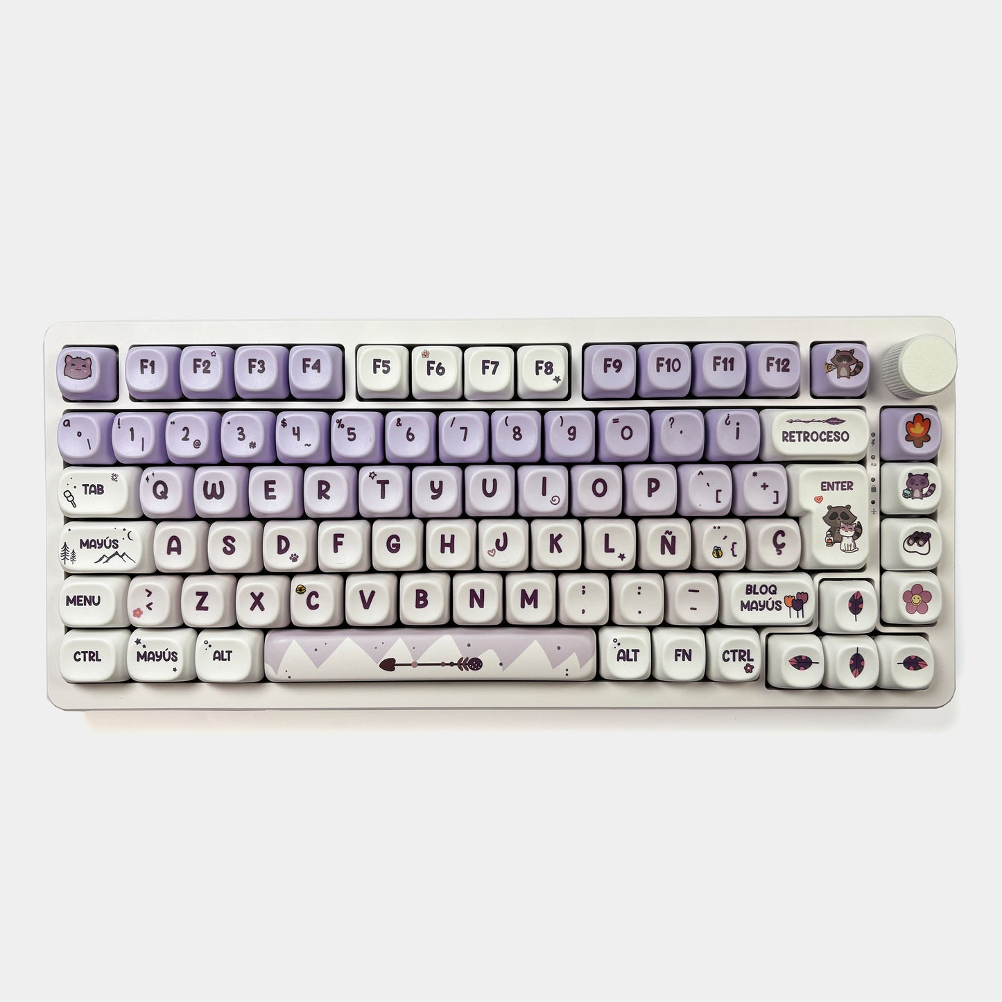 Teclas Campamento Kawaii + Nyby83 Blanco