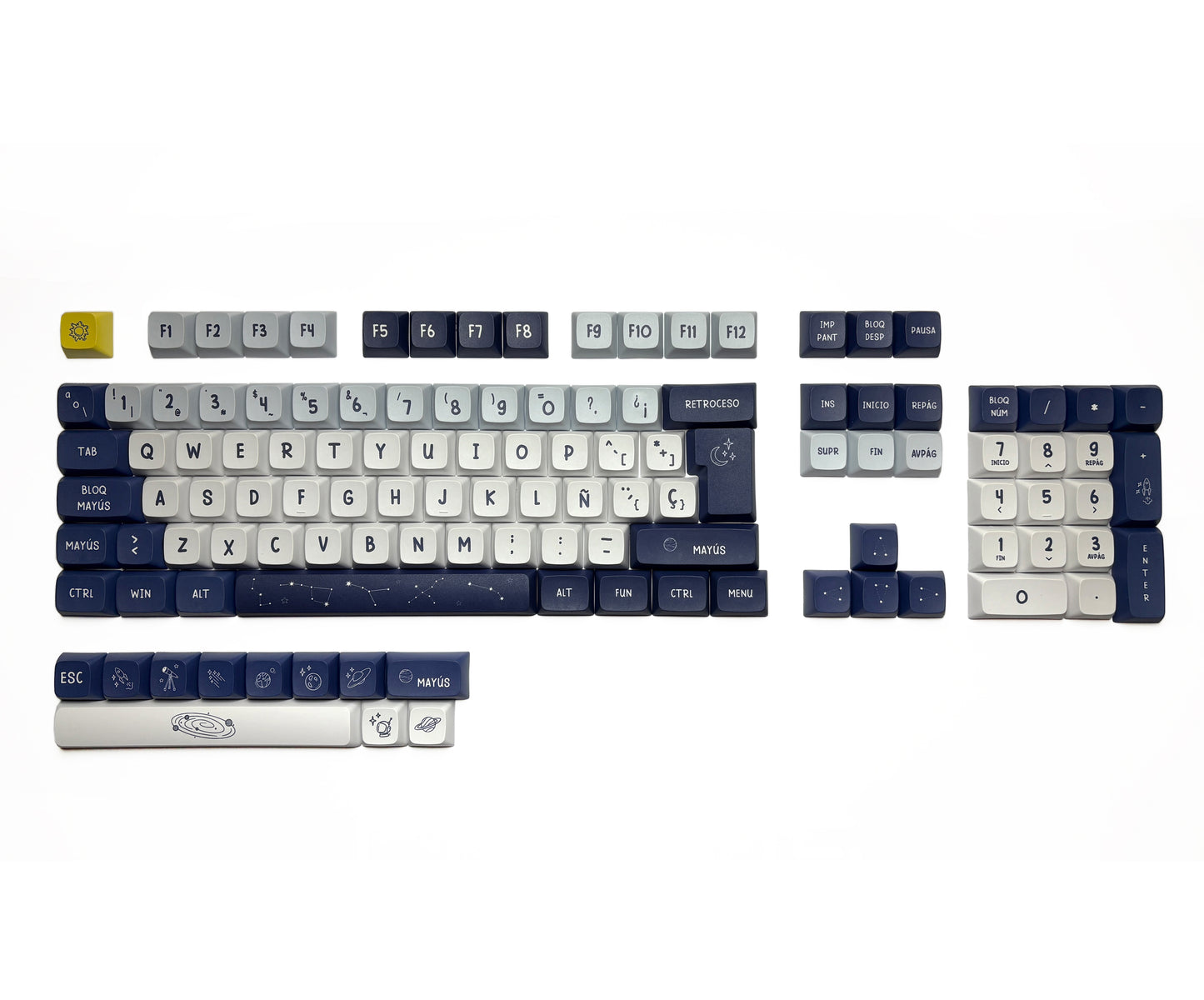 Teclas Cosmos + Teclado Niemi 101 Blanco