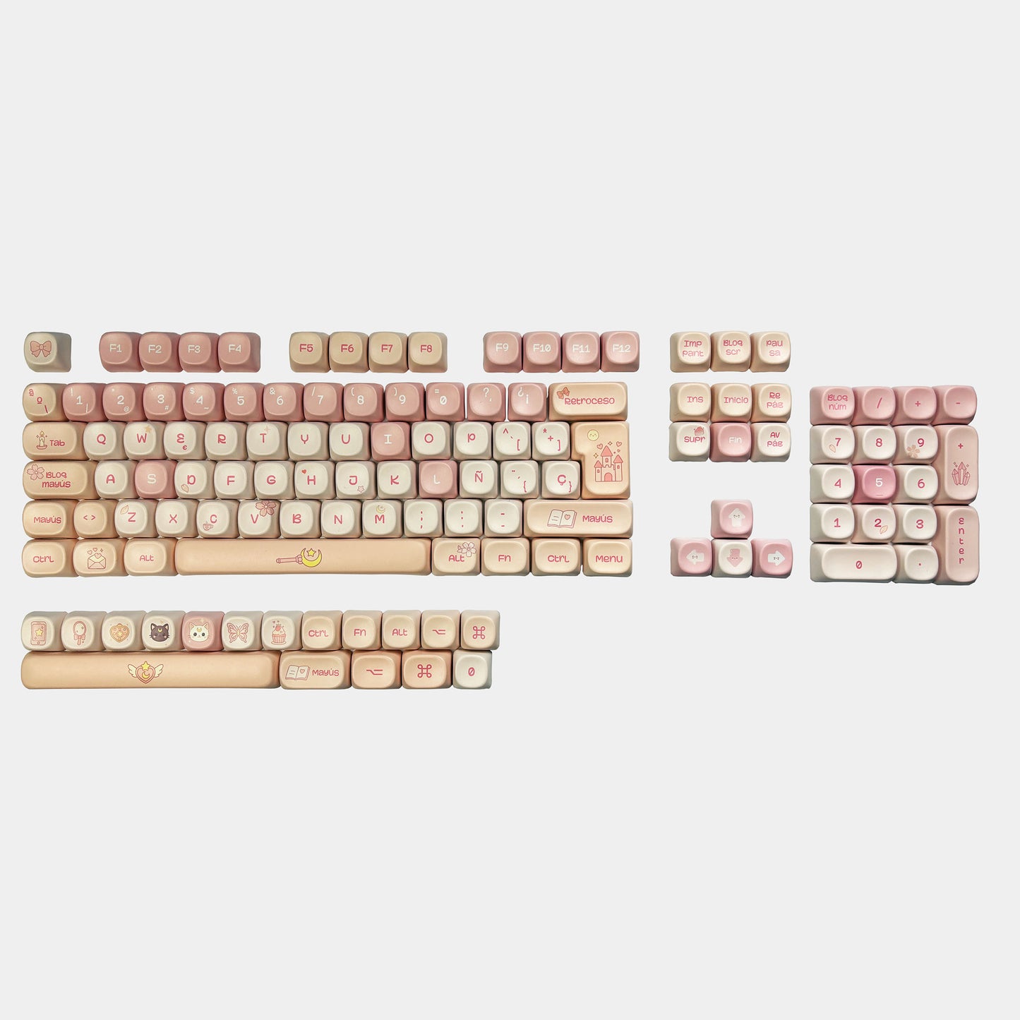 Teclas La Vida en Rosa + Nyby83 Negro