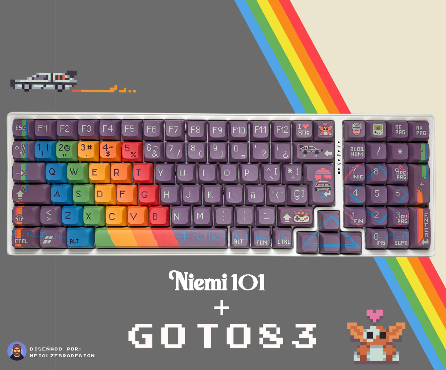 Teclas Goto83 + Teclado Niemi 101 Blanco