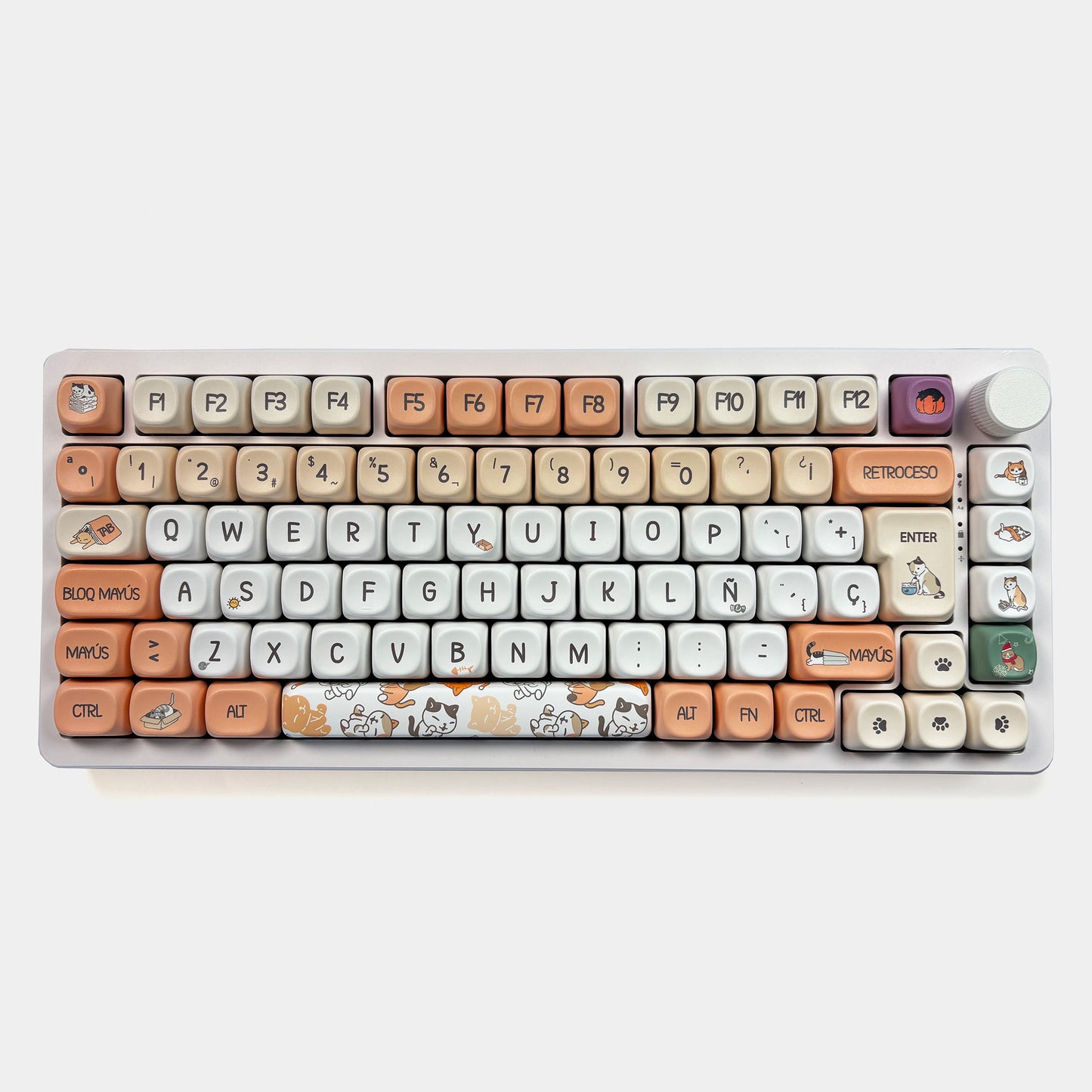 Teclas Ronroneador +  Nyby83 Blanco