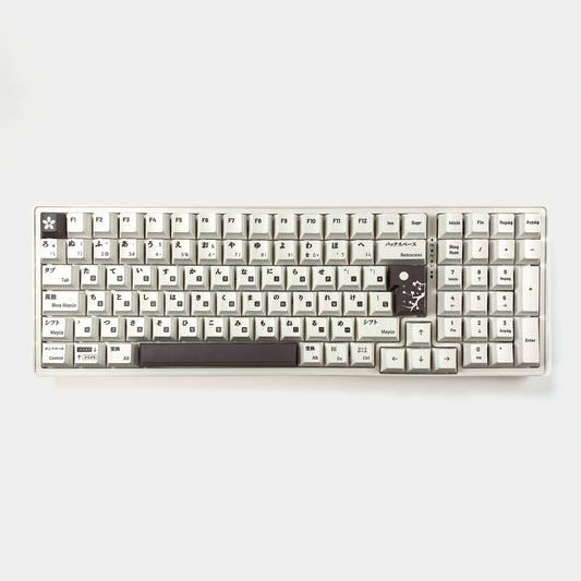 Teclas Hiragana + Teclado Niemi 101 Blanco