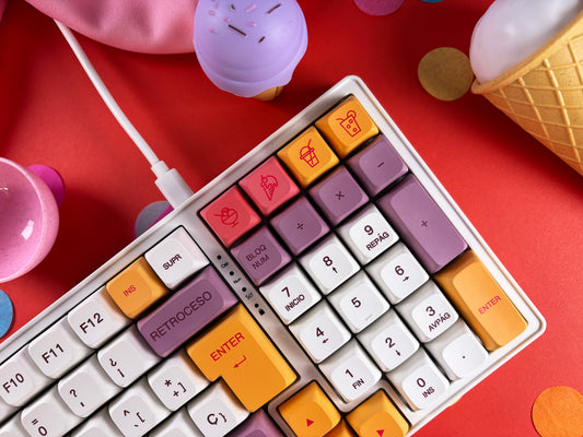 Teclas Gelato + Teclado Niemi 101 Blanco