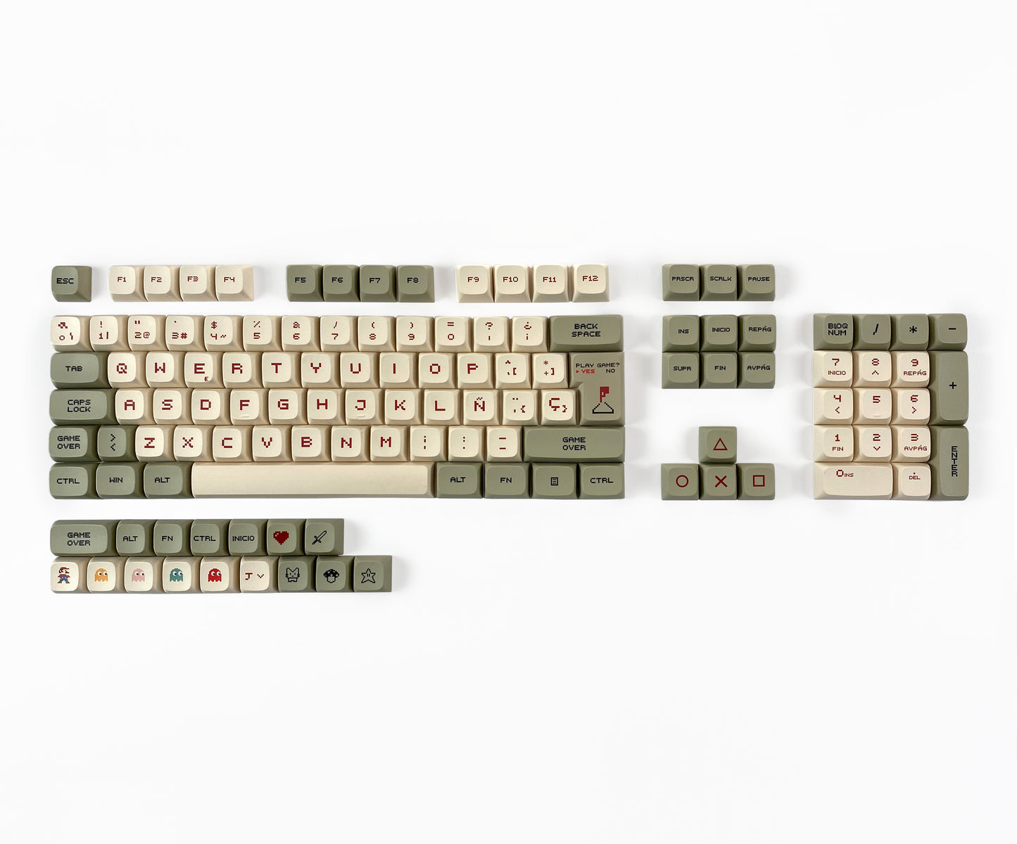 Teclas Arcade + Teclado Niemi 101 Blanco