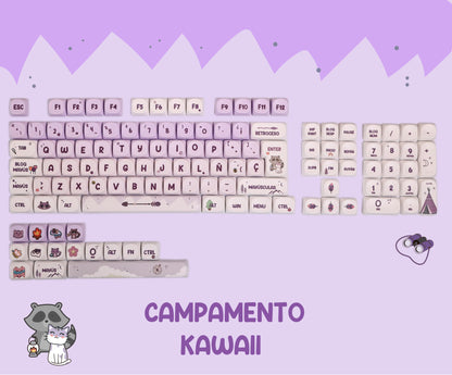 Teclas Campamento Kawaii