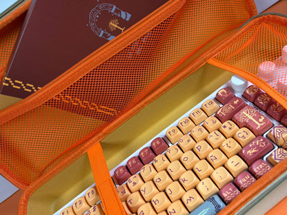 Funda crema - naranja