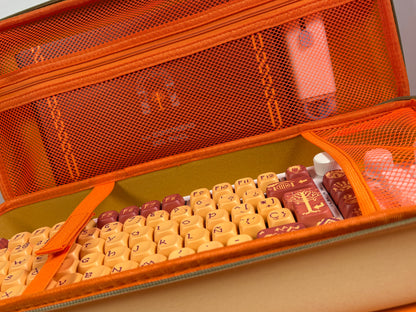 Funda crema - naranja
