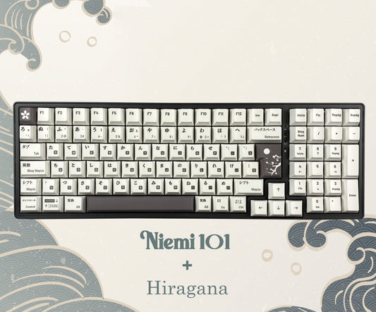 Teclas Hiragana + Teclado Niemi 101 Negro