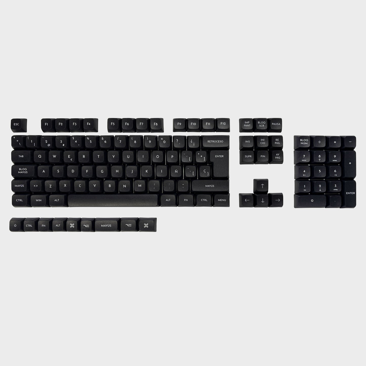 Teclas Lienzo Negro + Nyby83 Blanco