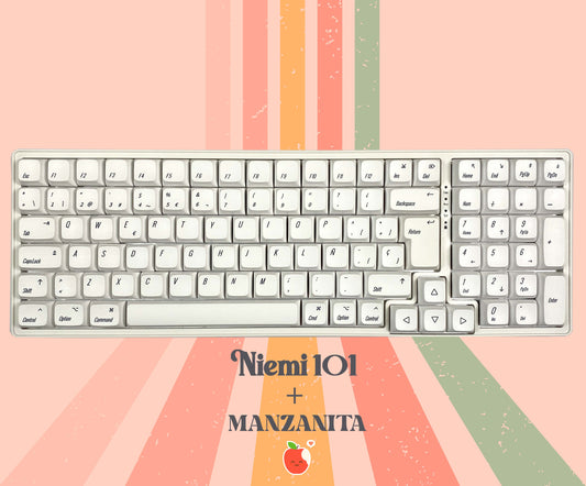 Teclas Manzanita + Teclado Niemi 101 Blanco