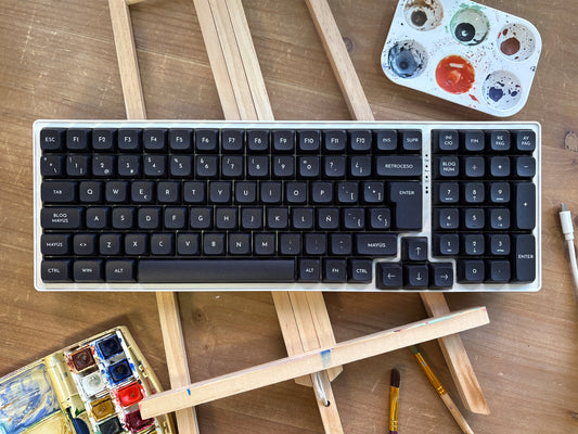 Teclas Lienzo Negro + Niemi101 Blanco