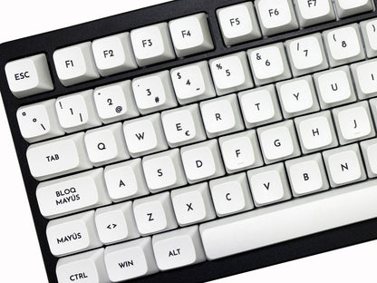 Teclas Lienzo Blanco + Nyby83 Negro