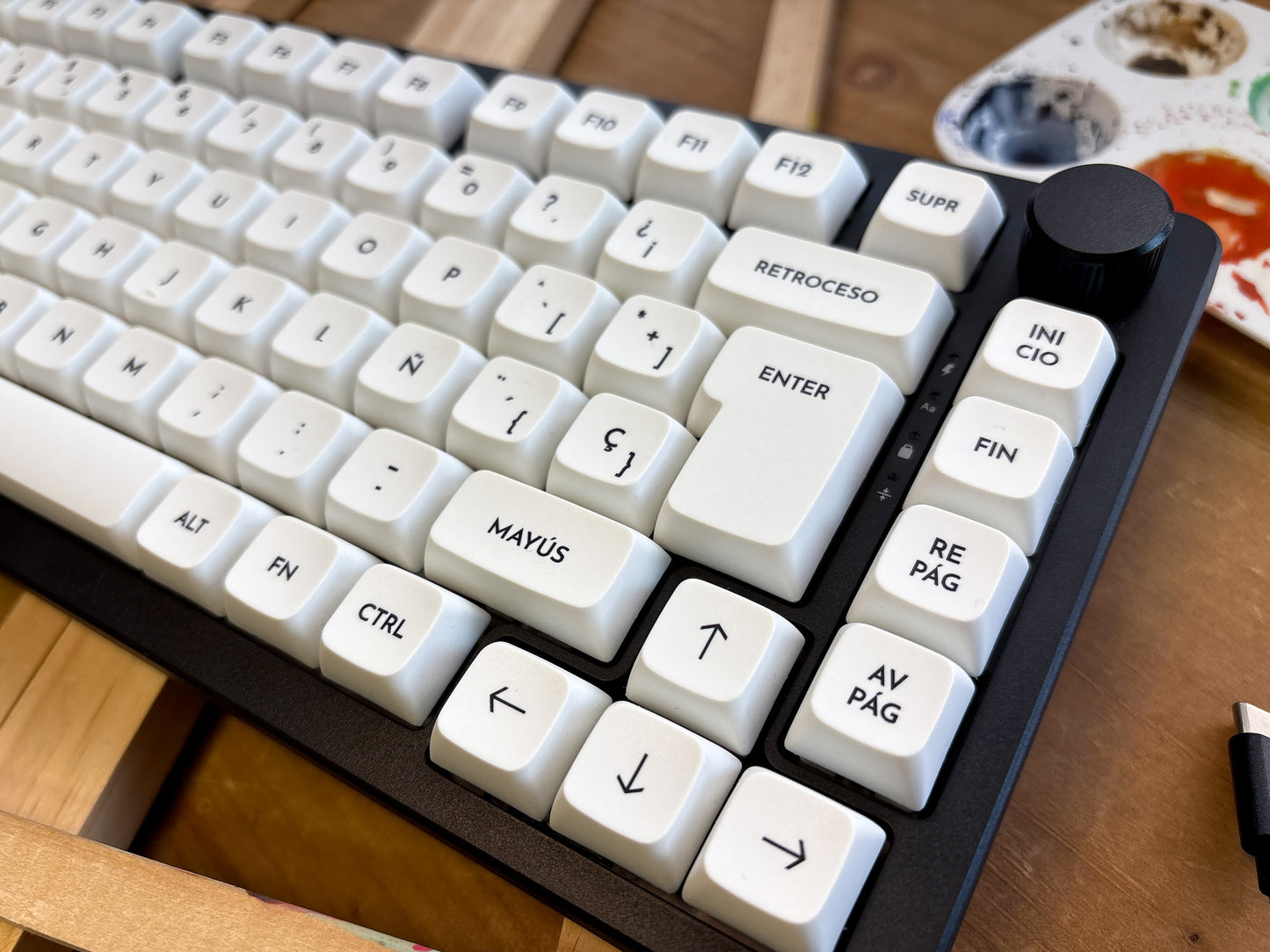 Teclas Lienzo Blanco + Nyby83 Negro