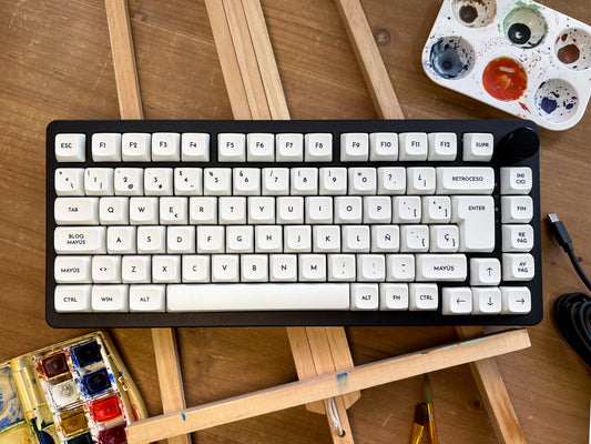 Teclas Lienzo Blanco + Nyby83 Negro