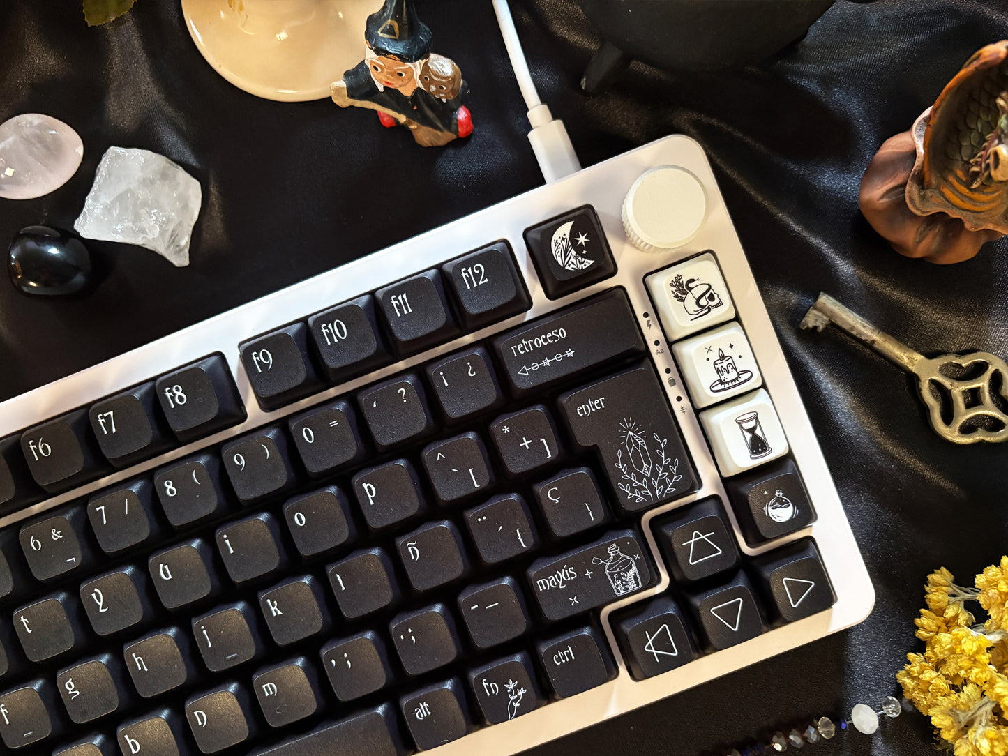 Teclas Aquelarre + Teclado Nyby83 Blanco