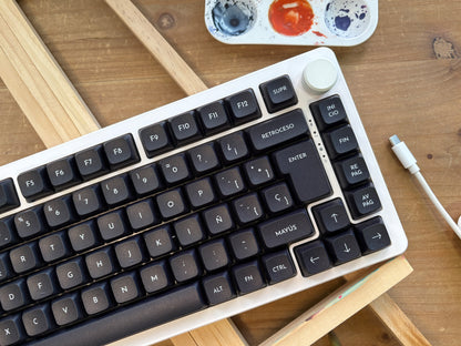 Teclas Lienzo Negro + Nyby83 Blanco