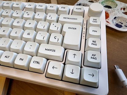 Teclas Lienzo Blanco + Nyby83 Blanco