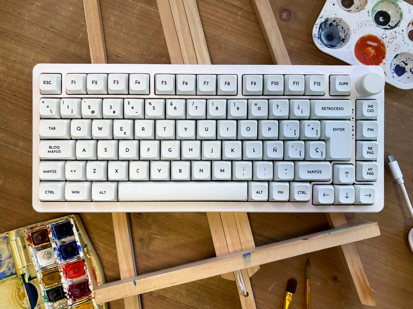 Teclas Lienzo Blanco + Nyby83 Blanco