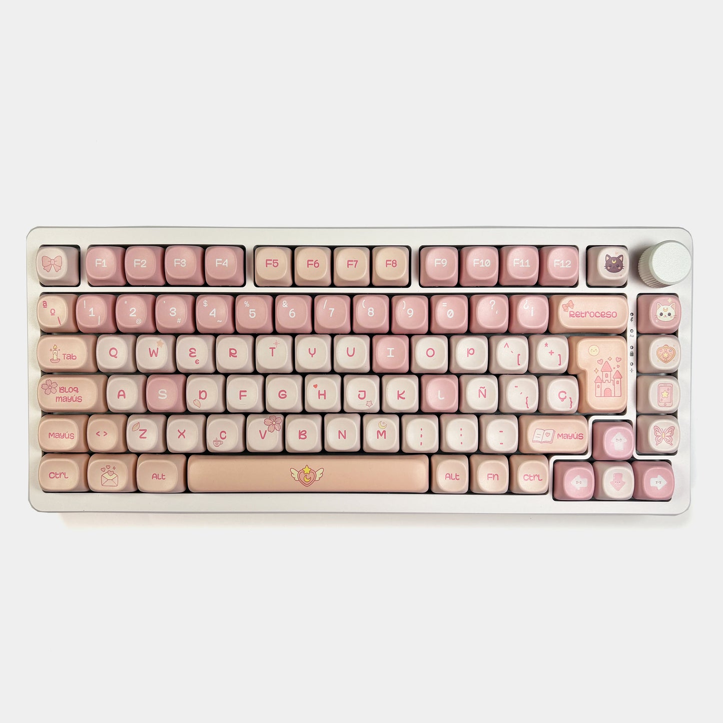 Teclas La Vida en Rosa  +  Nyby83 Blanco