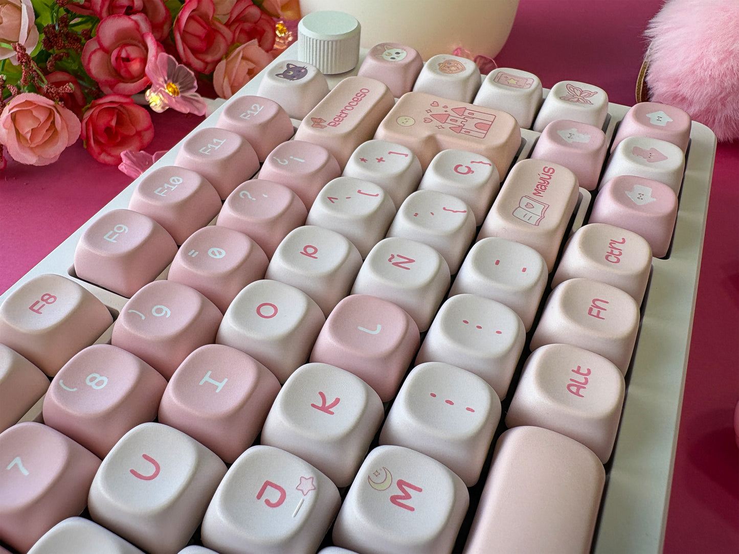 Teclas La Vida en Rosa  +  Nyby83 Blanco