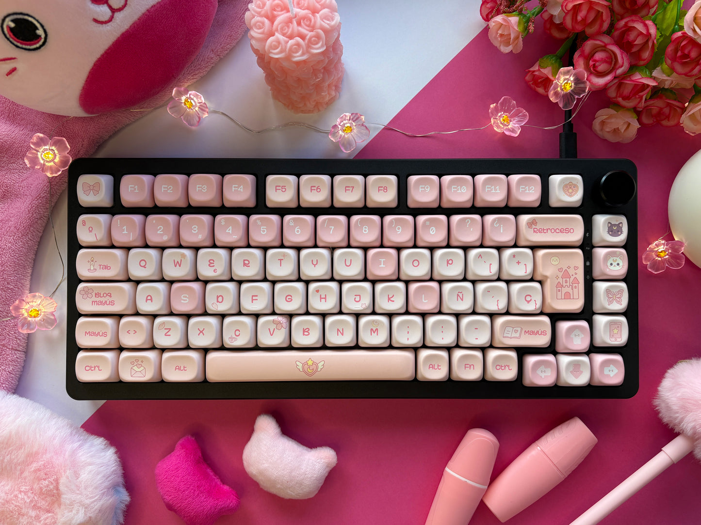 Teclas La Vida en Rosa  +  Nyby83 Negro