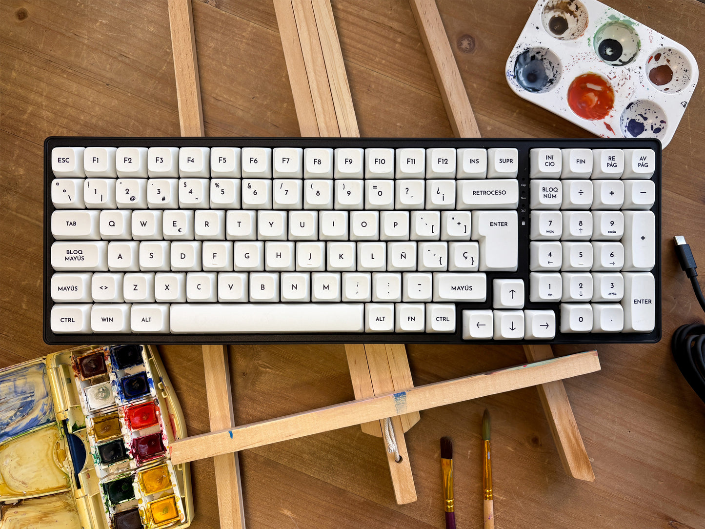 Teclas Lienzo Blanco + Niemi101 Negro