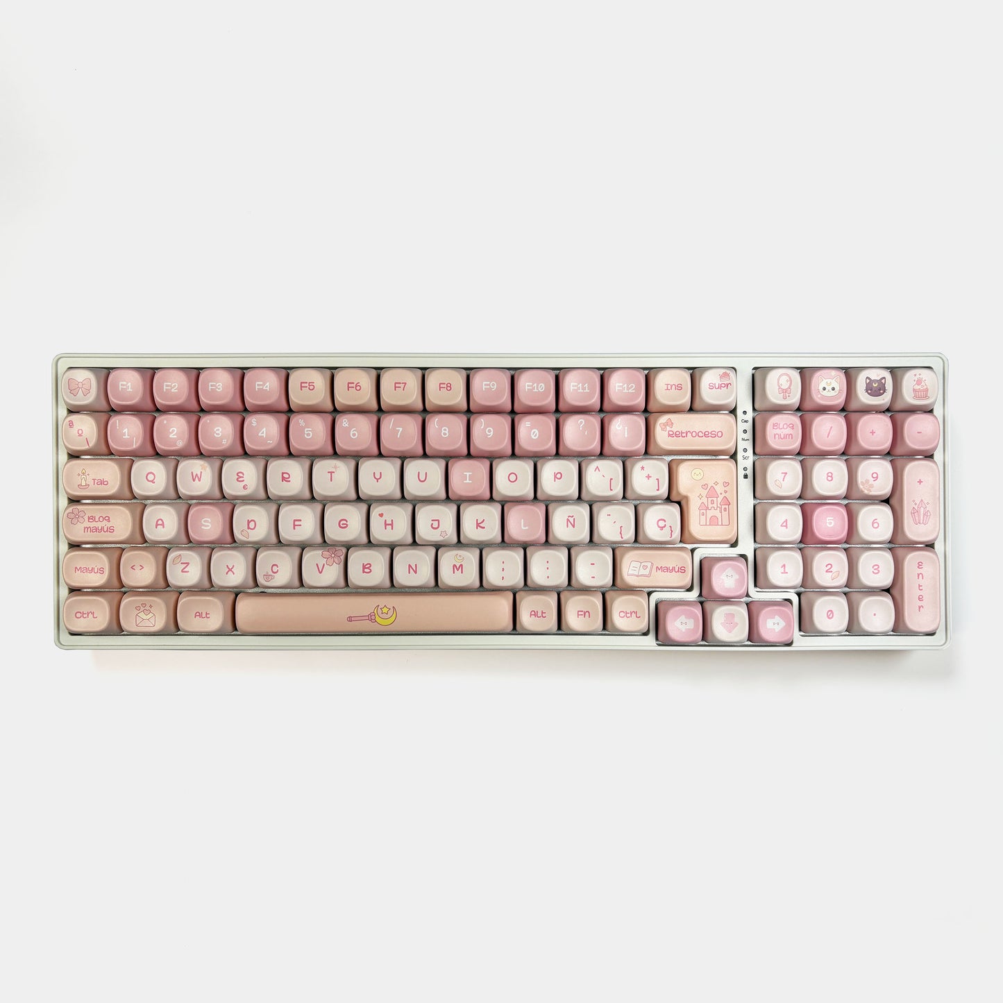 Teclas La Vida en Rosa  +  Niemi101 Blanco