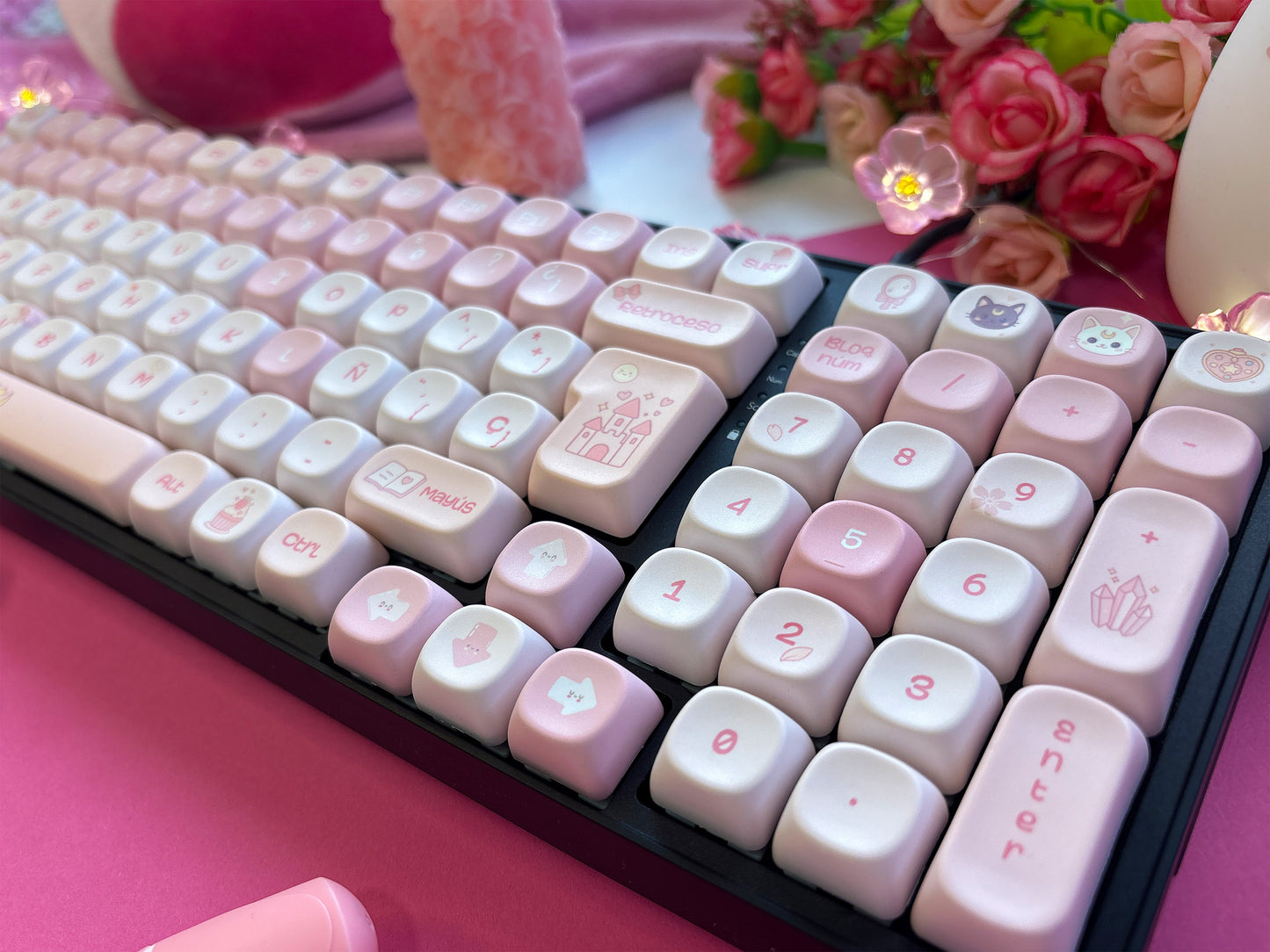 Teclas La Vida en Rosa  +  Niemi101 Negro