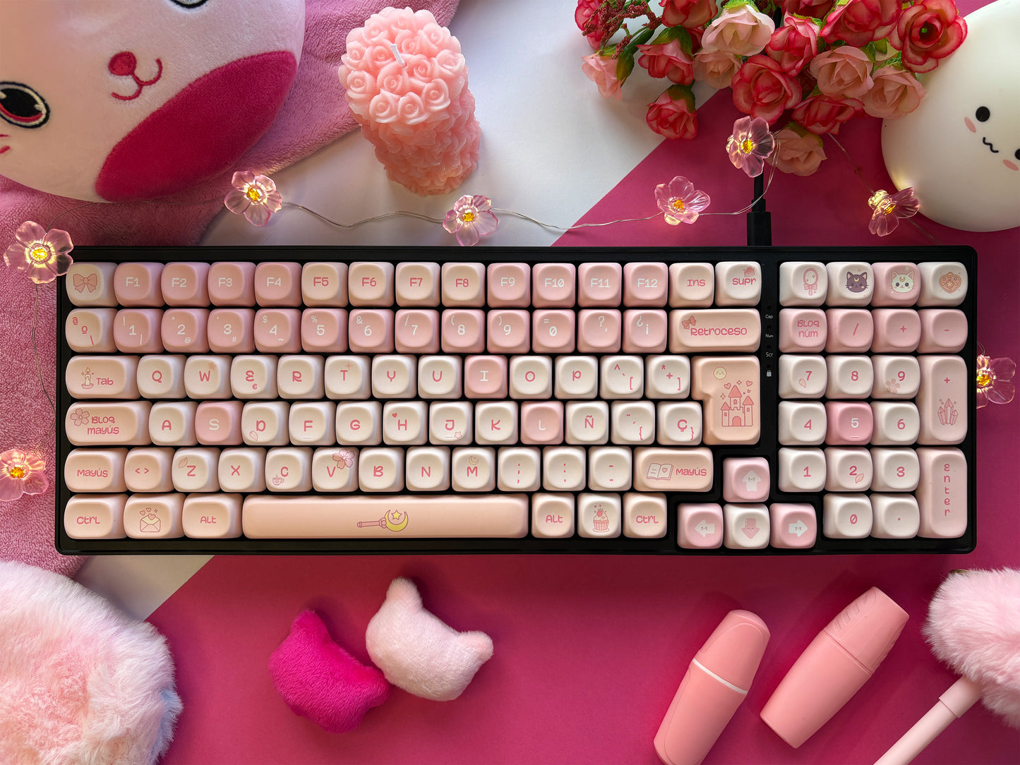 Teclas La Vida en Rosa  +  Niemi101 Negro