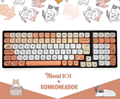 Teclas Ronroneador + Teclado Niemi 101 Negro