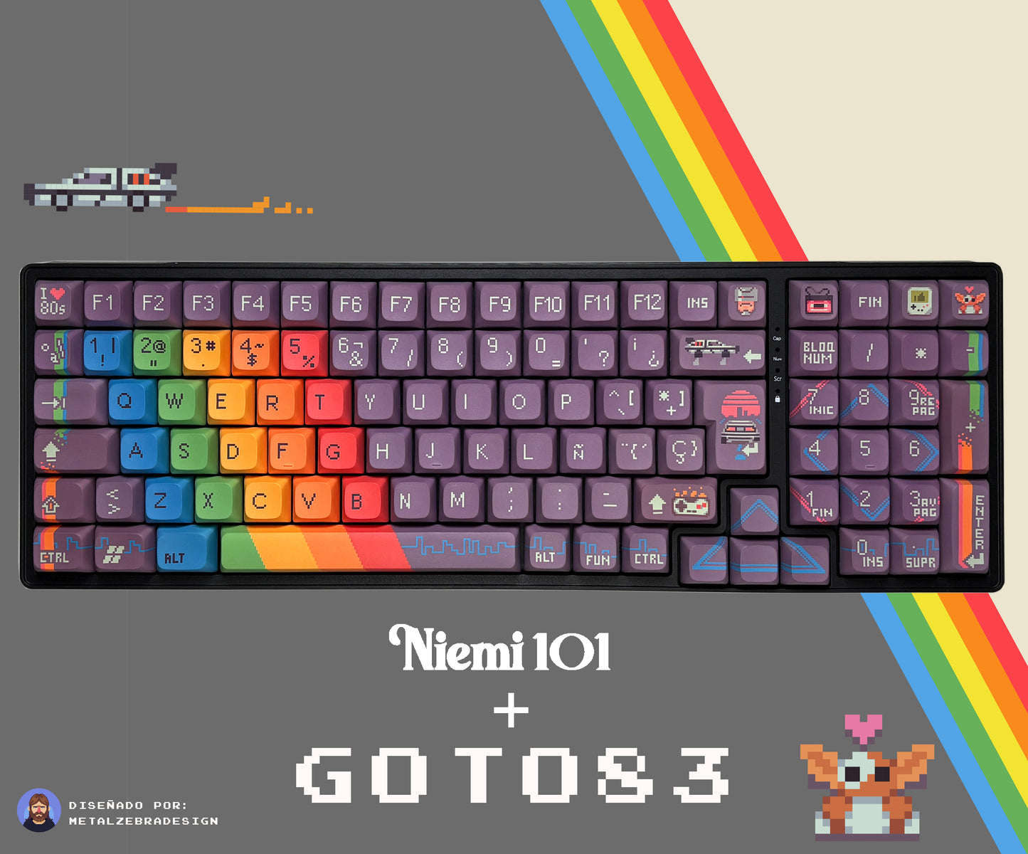 Teclas Goto83 + Teclado Niemi 101 Negro